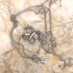 925 Sterling Silver Butterfly Pendant Necklace